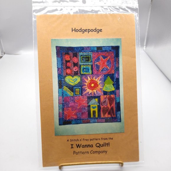 UNCUT Vintage Quilt Sewing Patterns, Hodgepodge P211, I Wanna Quilt 2001 Stitch - Picture 2 of 3